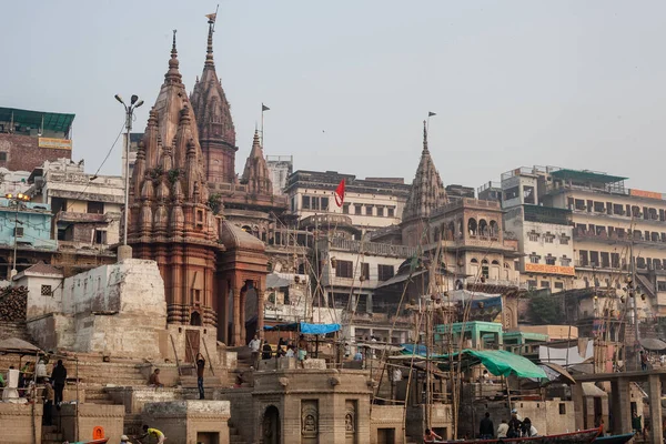 Varanasi India November Boats River Ganges Auspicious Maha Shivaratri Festival — Zdjęcie stockowe