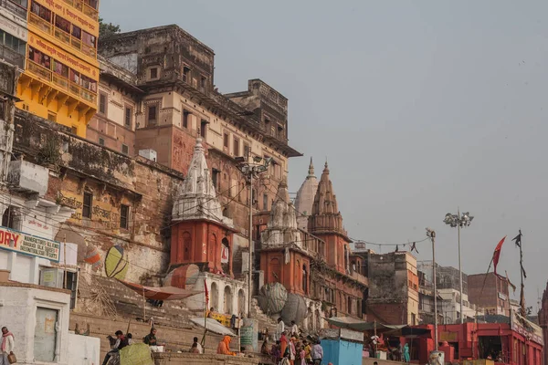 Varanasi Morning Ganga Rive — Zdjęcie stockowe