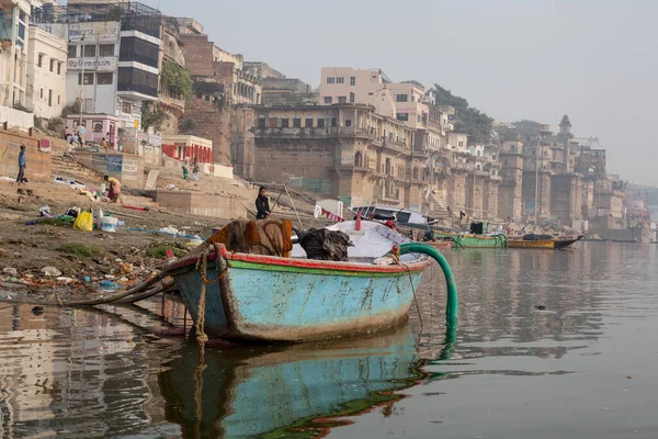 Varanasi India November Boats River Ganges Auspicious Maha Shivaratri Festival — Photo