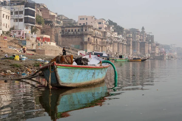 Varanasi India November Boats River Ganges Auspicious Maha Shivaratri Festival — Stock fotografie