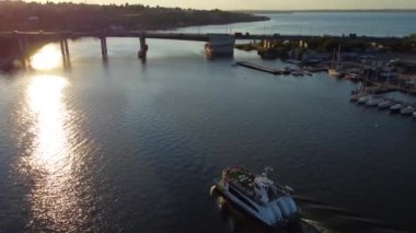 Mykolaiv city top view taken with drone, Ukraine