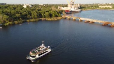Mykolaiv city top view taken with drone, Ukraine