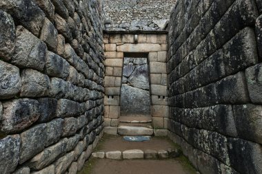 Machu-Picchu, Peru, Güney Amerika 'daki İnka duvarı