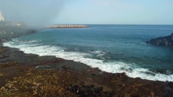 Aerial Photography Drone Point View Modern Architecture Santa Cruz Tenerife — Video