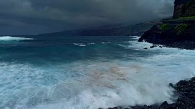  Atlantic Ocean coast in Puerto de la Cruz,, Tenerife, Spain