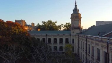 Ukrayna Ulusal Teknik Üniversitesi 'nin hava görüşü. Kyiv Politeknik Enstitüsü.