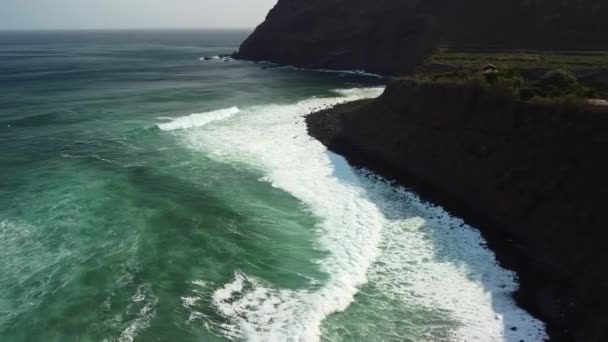 Vista Panorâmica Aldeia Perto Punto Hedalgo Costa Oceano Atlântico Nordeste — Vídeo de Stock