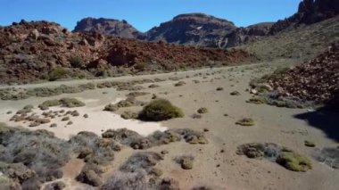 Mountain Teide National Park Tenerife. Canary Islands. Volcano crater peak highest in Spain.