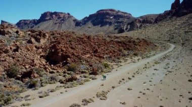 Mountain Teide National Park Tenerife. Canary Islands. Volcano crater peak highest in Spain.