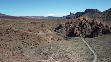 Mountain Teide National Park Tenerife. Canary Islands. Volcano crater peak highest in Spain.