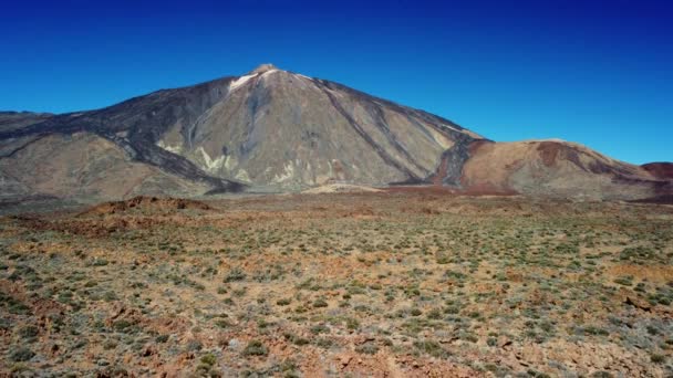 Mountain Teide National Park Tenerife Canary Islands Volcano Crater Peak — Stockvideo