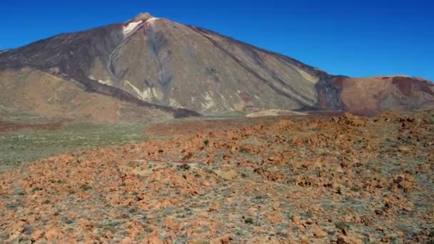 Parque Nacional Mountain Teide Tenerife Ilhas Canárias Cratera Vulcânica Pico — Vídeo de Stock
