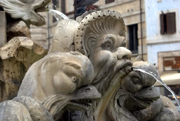 Estátua na Piazza Navona — Fotografia de Stock