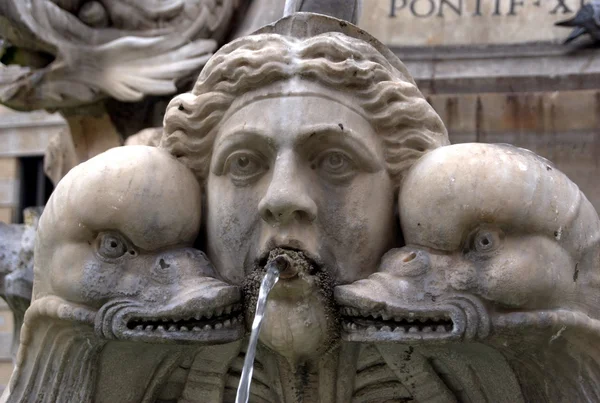 Estátua na Piazza Navona — Fotografia de Stock