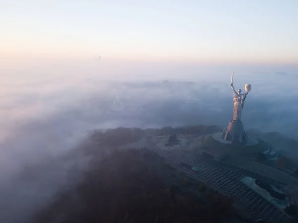 Kiev Ucraina Novembre 2018 Veduta Aerea Della Statua Della Madre Foto Stock