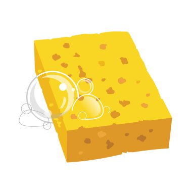 Yellow sponge clipart
