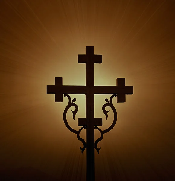 Glowing cross — Stock Photo, Image