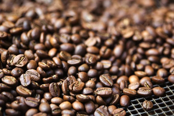 Café marrom, textura de fundo, close-up — Fotografia de Stock