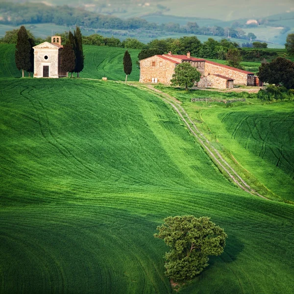 Capela na Toscana — Fotografia de Stock