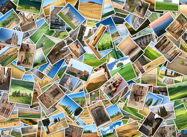 Toskana gelen çok sayıda fotoğraf