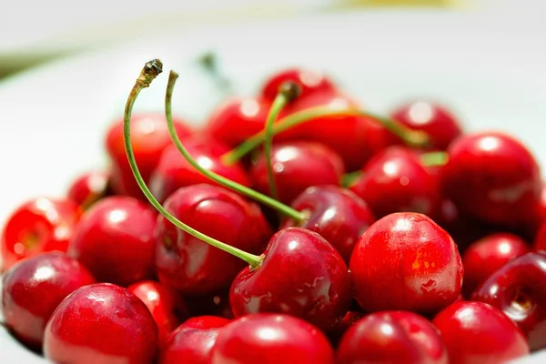 Cerejas doces como pano de fundo — Fotografia de Stock