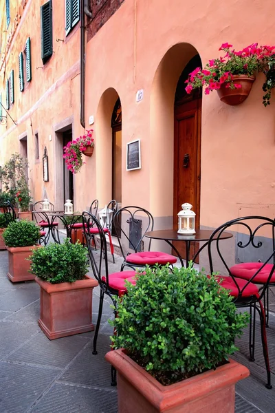 Litet café i Toscana, Italien — Stockfoto