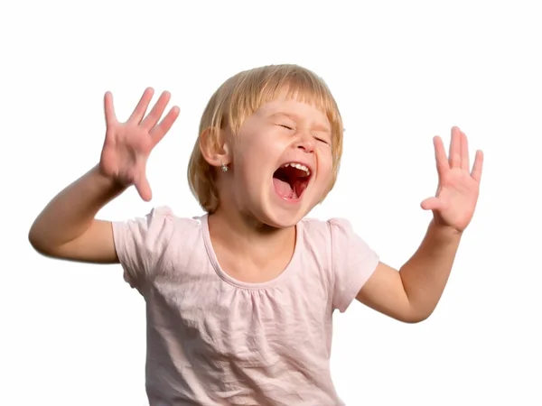 Cute little girl posing in the studio — Stock Photo, Image