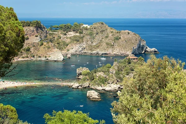 Coastline Taormina, Sicily, Italy — Stock Photo, Image