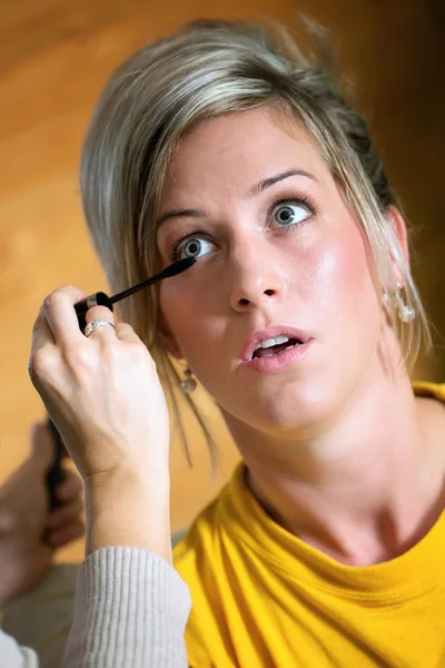Mulher com maquiagem — Fotografia de Stock