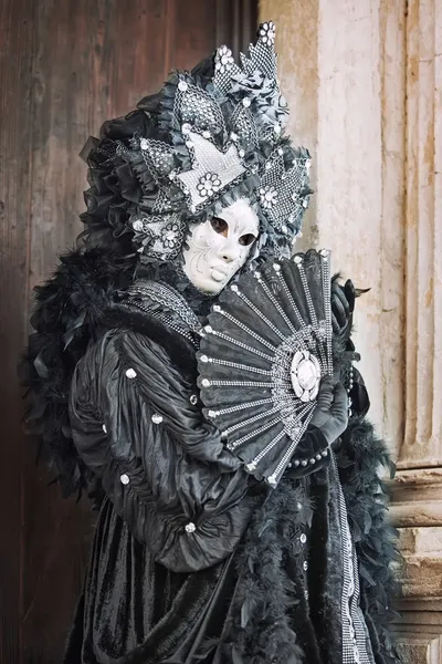 Máscara Carneval en Venecia - Traje Veneciano —  Fotos de Stock