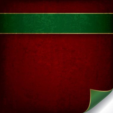 Yeşil şerit ile soyut grunge arka plan