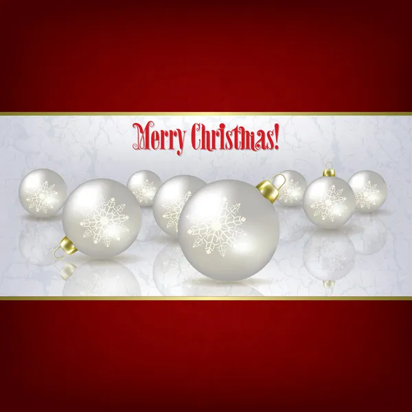 白い装飾とクリスマス グランジ背景 — ストックベクタ