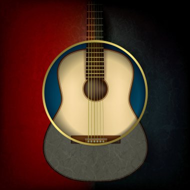 akustik gitar ile soyut müzik arka plan