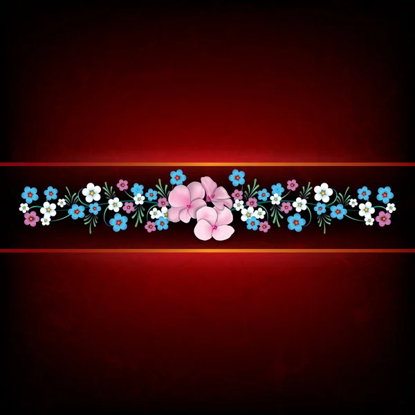 Абстрактный гранж цветочный фон с весенними цветами — стоковый вектор