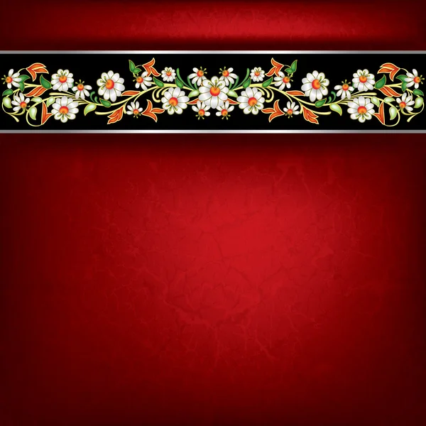 çiçek süsleme ile soyut grunge arka plan