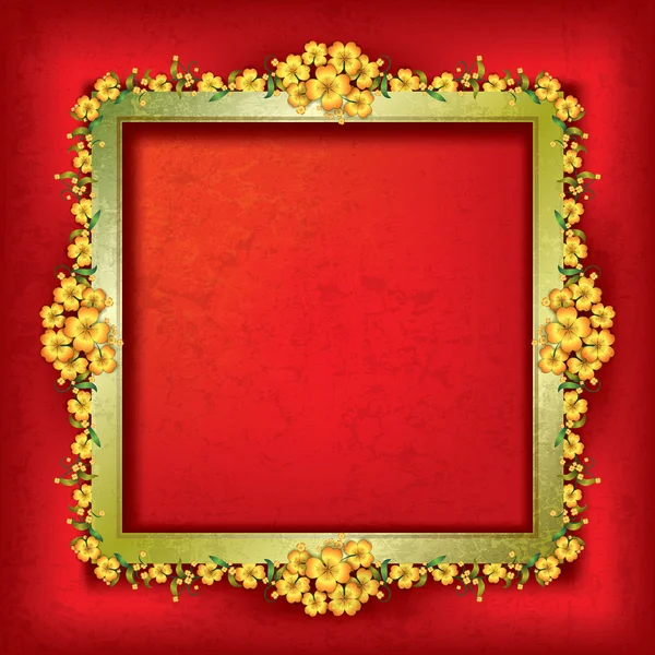 çiçek süsleme ile soyut grunge arka plan