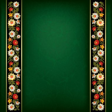 çiçek süsleme ile soyut grunge arka plan