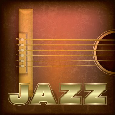 akustik gitar ile soyut grunge arka plan