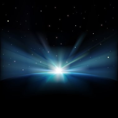 Yıldızlı soyut alan arkaplanı