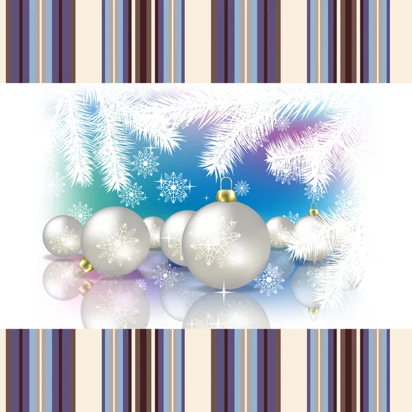 Abstract celebration background with Christmas decorations — Stock Vector