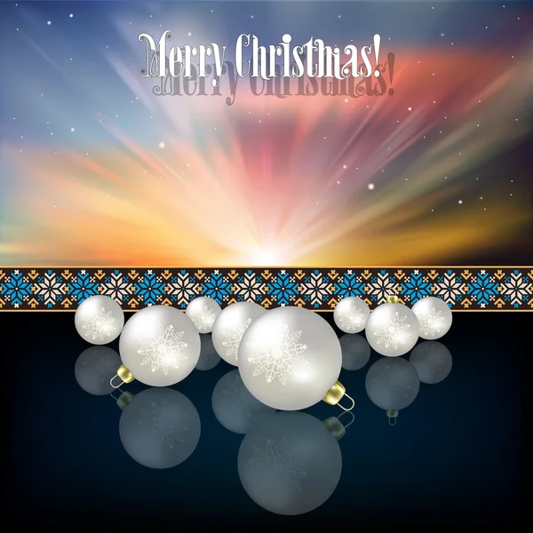 Abstract celebration background with Christmas decorations — Stock Vector