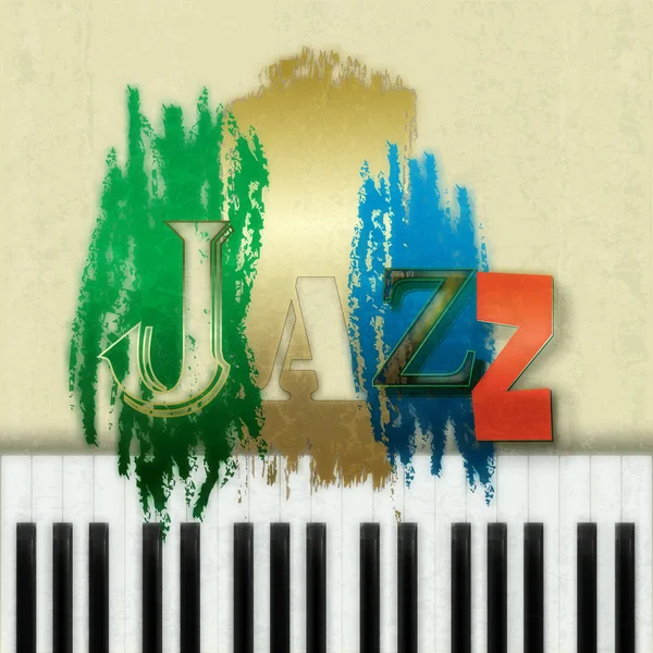 Fondo musical de jazz abstracto — Archivo Imágenes Vectoriales