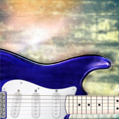 elektro gitar ile caz rock arka plan