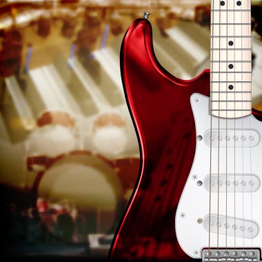 elektro gitar ile soyut grunge arka plan