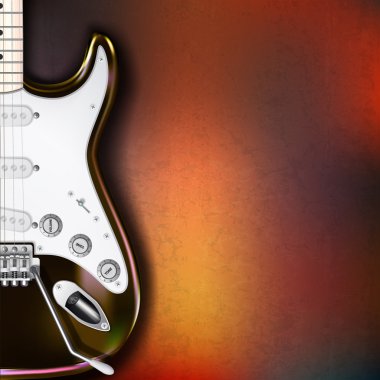 elektro gitar ile soyut grunge arka plan