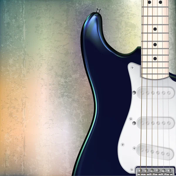 Abstracto grunge jazz rock fondo con guitarra eléctrica — Vector de stock