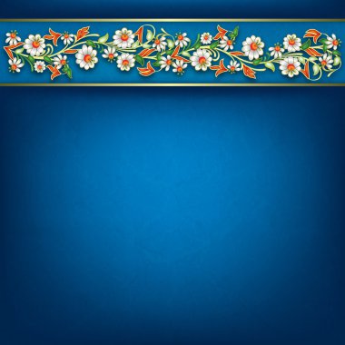 Çiçek bileşimine sahip soyut grunge arkaplanı