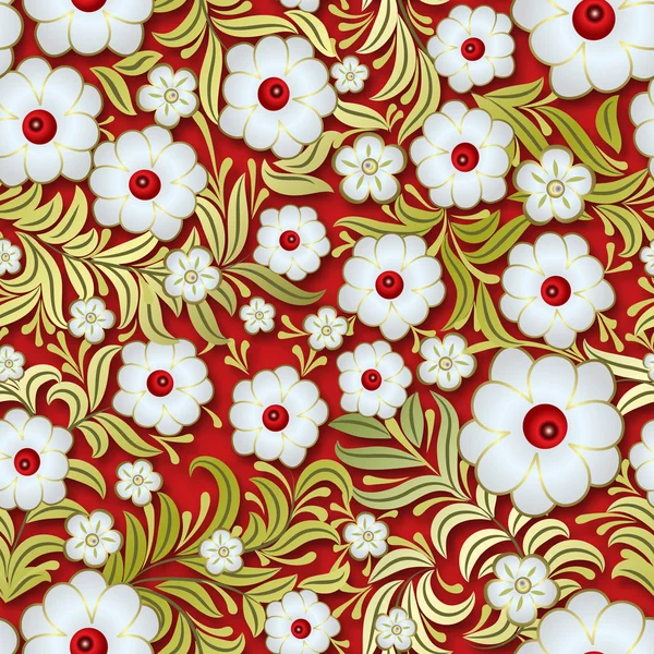 Ornamento floral sem costura vintage abstrato — Vetor de Stock