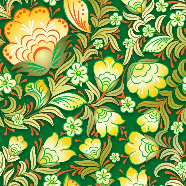 Αφηρημένη vintage άνευ ραφής floral στολίδι — Wektor stockowy