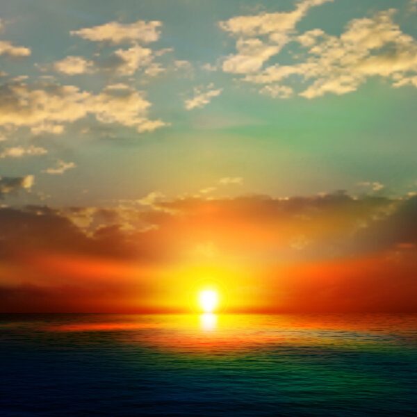 абстрактный фон с восходом солнца
